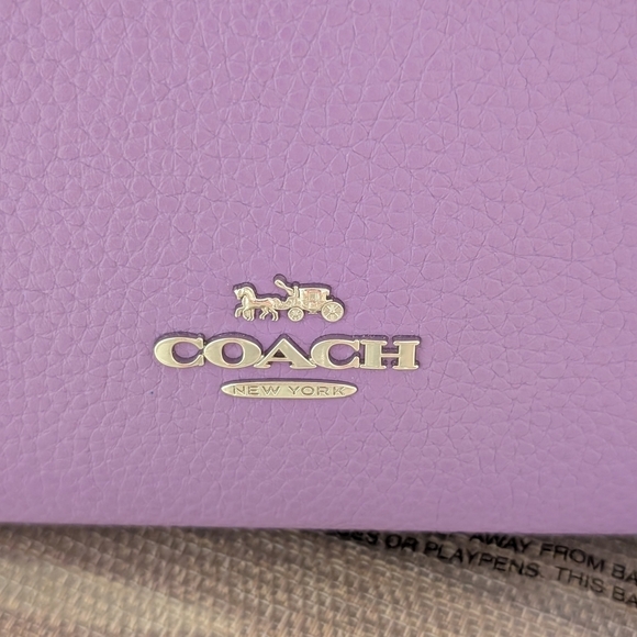 Authentic Purple Coach Crossbody Bag - Picture 10 of 13